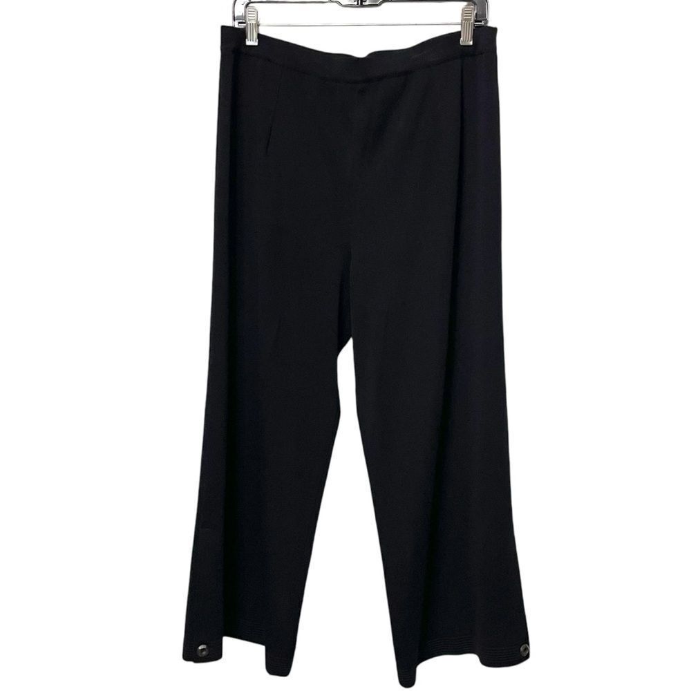 EXCLUSIVELY MISOOK Black Knit Cropped Pants XL